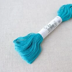 Olympus Japanese Sashiko Thread - Cyan Blue (#17) -Olympus Handmade Store olympus sashiko thread 017 3
