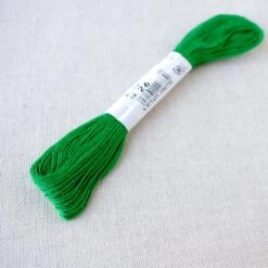 Olympus Japanese Sashiko Thread - Virdian Green (#26) 9 Olympus Japanese Sashiko Thread - Virdian Green (#26) -Olympus Handmade Store olympus sashiko thread 026 3