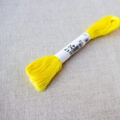 Olympus Japanese Sashiko Thread - Lemon Yellow (#29) -Olympus Handmade Store olympus sashiko thread 029 3