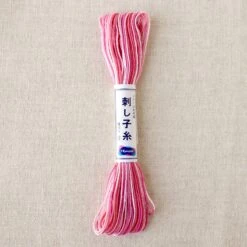 Olympus Japanese Sashiko Thread - Variegated Pink Valentine (#53)