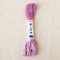 Olympus Japanese Sashiko Thread - Variegated Lavender Pink (#73)