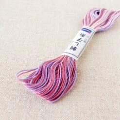 Olympus Japanese Sashiko Thread - Variegated Lavender Pink (#73) -Olympus Handmade Store olympus sashiko thread 073 3