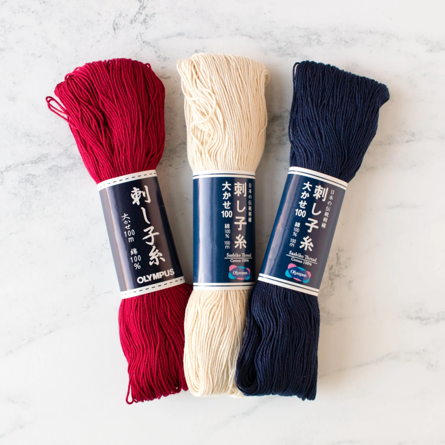 Olympus Japanese Sashiko Thread - Large Skeins 3 Olympus Japanese Sashiko Thread - Large Skeins