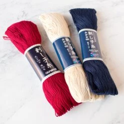 Olympus Japanese Sashiko Thread - Large Skeins 12 Olympus Japanese Sashiko Thread - Large Skeins -Olympus Handmade Store olympus sashiko thread large skein 109 2