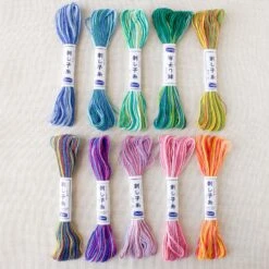 Olympus Japanese Sashiko Thread - Variegated Green White (#51) -Olympus Handmade Store olympus sashiko thread variegated collection 1 0eacff69 8b98 4cde a632 895e41d507e3