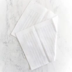 Olympus Sashiko Weaving (Kuguri-Sashi) Sampler Cloth - Kikkoh Hansashi White -Olympus Handmade Store olympus woven sashiko Kikki Hana Zashi white 01