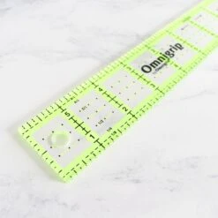Omnigrip Clear Acrylic Ruler - 1" X 12" -Olympus Handmade Store omnigrip 12inch ruler 03