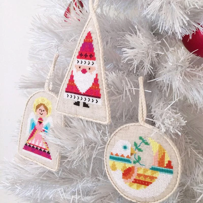 Ornament Set Cross Stitch Pattern 4 Ornament Set Cross Stitch Pattern - Image 2