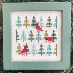 Winter Visitors Cross Stitch Pattern