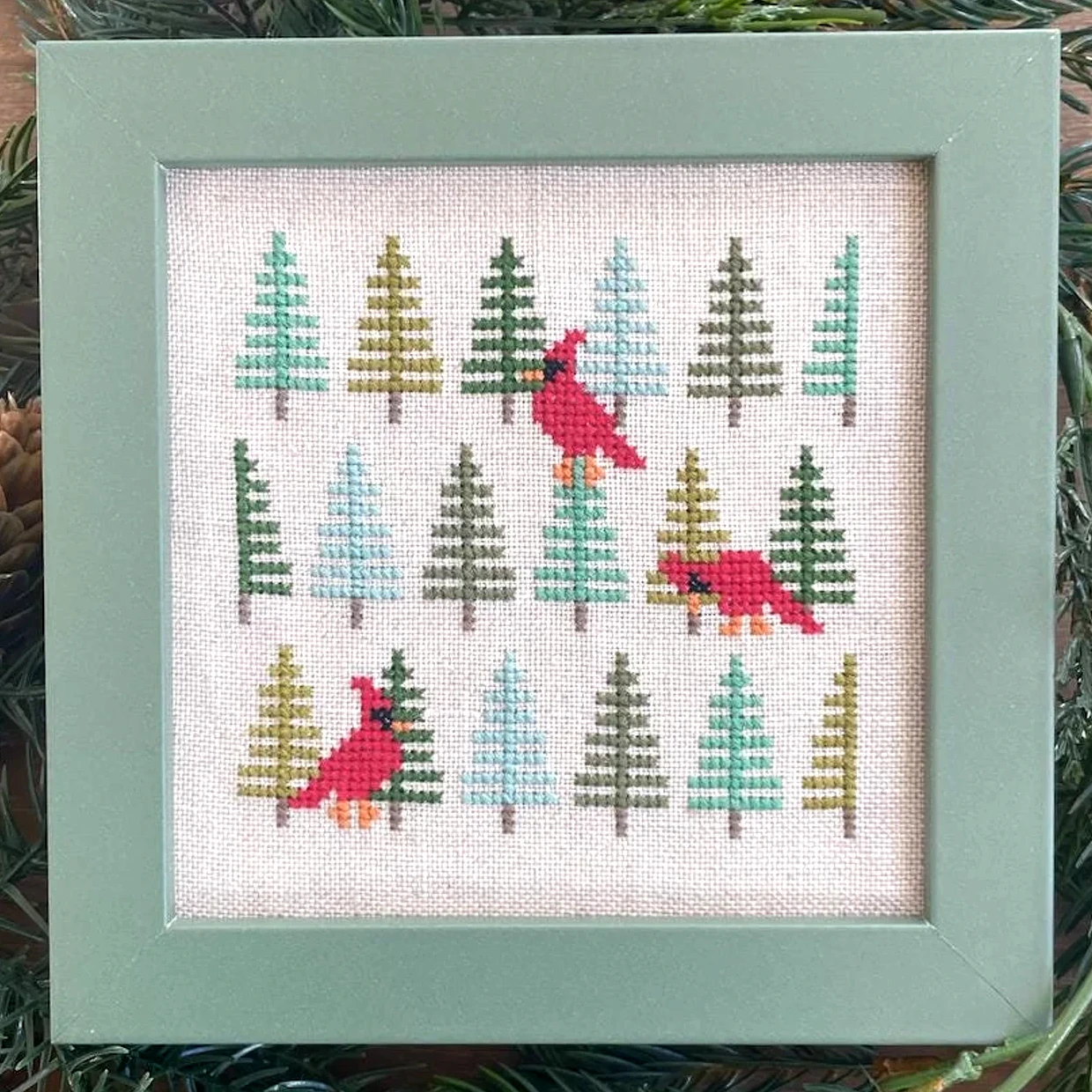 Winter Visitors Cross Stitch Pattern 3 Winter Visitors Cross Stitch Pattern