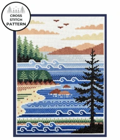 Ecoregions Cross Stitch Pattern Collection - Northeastern Coastal Zone -Olympus Handmade Store pigeon coop cross stitch northeastern coastal 01