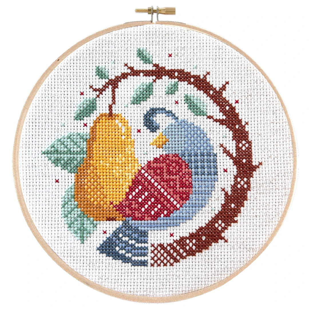Partridge & Pear Cross Stitch Pattern 3 Partridge & Pear Cross Stitch Pattern