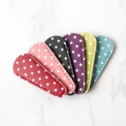 Polka Dot Embroidery Scissor Sheath