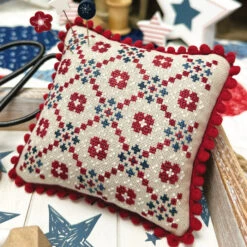 Red, White, And Blue Quilt Cross Stitch Pattern