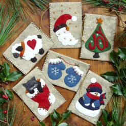 Gift Card Holder Wool Felt Appliqué Kit