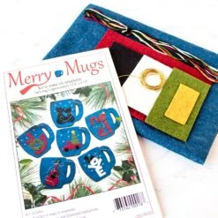 Merry Mugs Ornament Wool Felt Appliqué Kit 9 Merry Mugs Ornament Wool Felt Appliqué Kit -Olympus Handmade Store rachels of greenfield felt merry mugs ornament kit 3