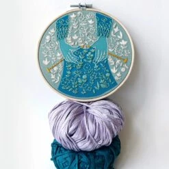 Knit Hand Embroidery Kit -Olympus Handmade Store rikrack embroider kit knit 02