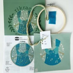 Knit Hand Embroidery Kit -Olympus Handmade Store rikrack embroider kit knit 03