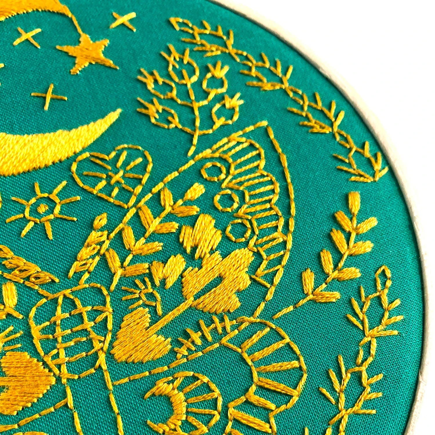 Lunar Moth Hand Embroidery Kit 4 Lunar Moth Hand Embroidery Kit - Image 2