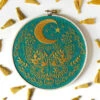 Lunar Moth Hand Embroidery Kit