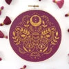 Mythic Moth Hand Embroidery Kit -Olympus Handmade Store rikrack embroidery kit mythic moth 1