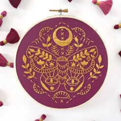 Mythic Moth Hand Embroidery Kit