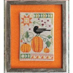 Seasonal Courier Cross Stitch Pattern - Blackbird's Autumn