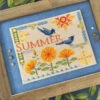 Courier Duos Cross Stitch Pattern - Summer Blue Jays -Olympus Handmade Store robin pickens courier duos summer 02