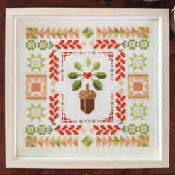 Sweater Weather Cross Stitch Pattern - Fall Acorn