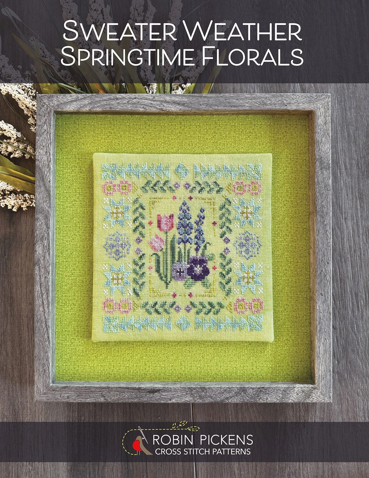 Sweater Weather Cross Stitch Pattern - Springtime Florals 4 Sweater Weather Cross Stitch Pattern - Springtime Florals - Image 2