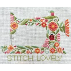 Stitch Lovely Floral Sewing Machine Cross Stitch Pattern