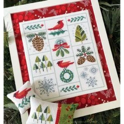 Winterly Sampler Cross Stitch Pattern