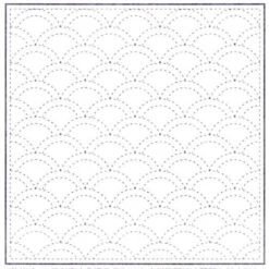 Japanese Sashiko Navy Blue Sampler Cloth - Waves -Olympus Handmade Store sashiko sampler cloth white 01 0