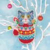 Mitten Kitten Cross Stitch Ornament Kit