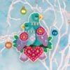 Turtle Doves Cross Stitch Ornament Kit -Olympus Handmade Store satsuma street cross stitch kit turtle doves