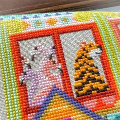 The Animal House Cross Stitch Pattern -Olympus Handmade Store satsuma street cross stitch pattern animal house 04