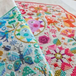 Garden Party Cross Stitch Pattern - Cool -Olympus Handmade Store satsuma street cross stitch pattern garden party cool warm