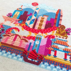 Pretty Little Hong Kong Cross Stitch Pattern -Olympus Handmade Store satsuma street cross stitch pattern pretty little hong kong 03
