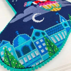 Sky High Santa Christmas Stocking Cross Stitch Pattern 7 Sky High Santa Christmas Stocking Cross Stitch Pattern -Olympus Handmade Store satsuma street cross stitch pattern sky high santa 0002 Layer3