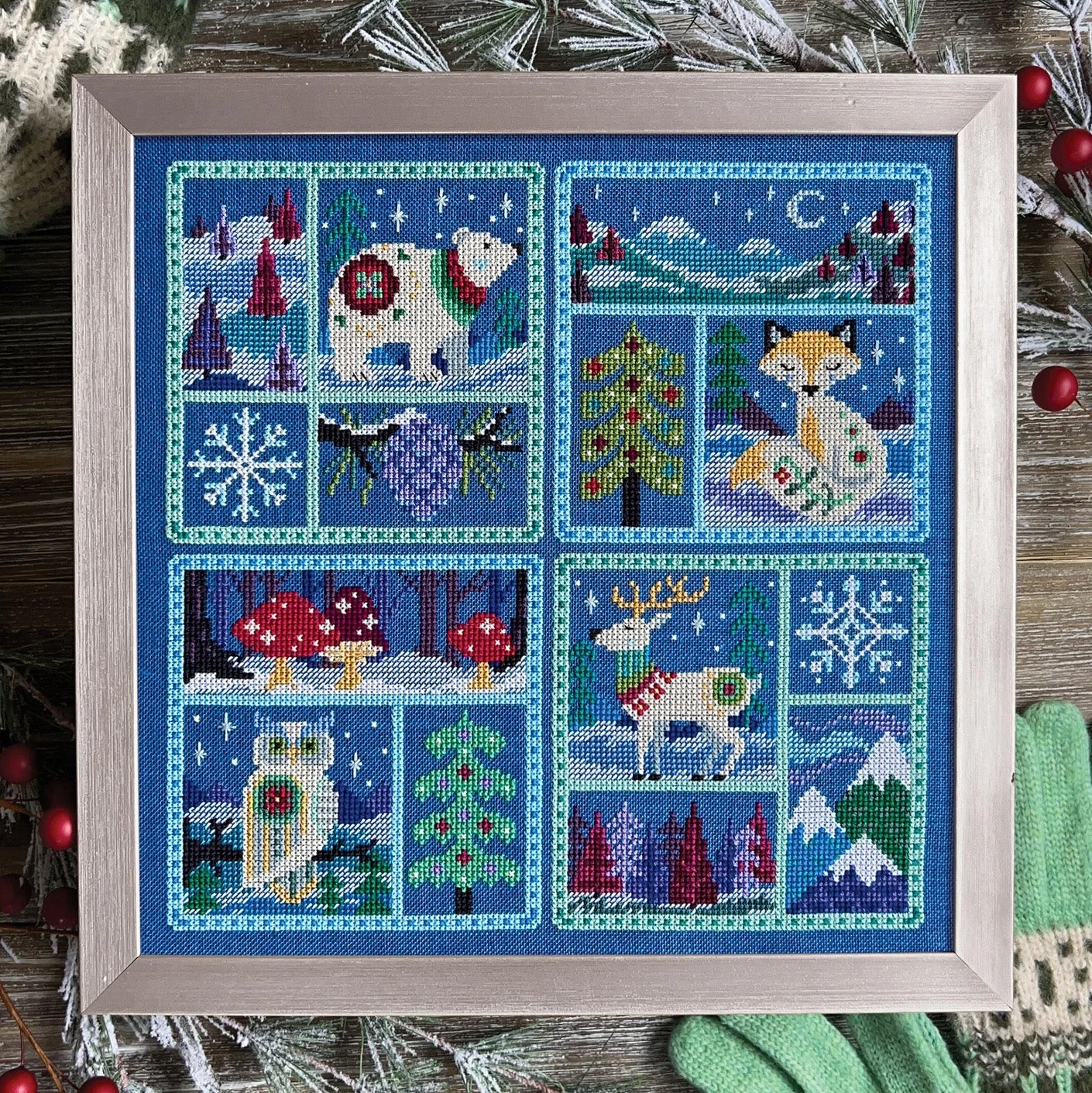 Winter Woods Cross Stitch Pattern 3 Winter Woods Cross Stitch Pattern