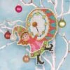 Little Drummer Girl Cross Stitch Ornament Kit