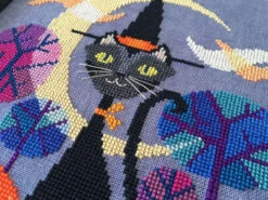Halloween Cat Cross Stitch Pattern -Olympus Handmade Store satsuma street halloween cat cross stitch pattern 04