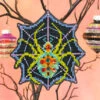 Creepy Crawly Halloween Cross Stitch Ornament Kit -Olympus Handmade Store satsuma street halloween cross stitch kit creepy crawly spider 1