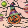 Miss Witch Halloween Cross Stitch Ornament Kit -Olympus Handmade Store satsuma street halloween cross stitch kit miss witch 0