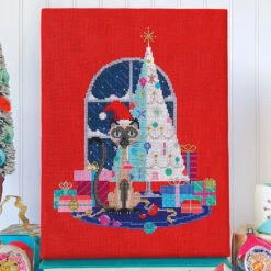 Christmas Cat Cross Stitch Pattern