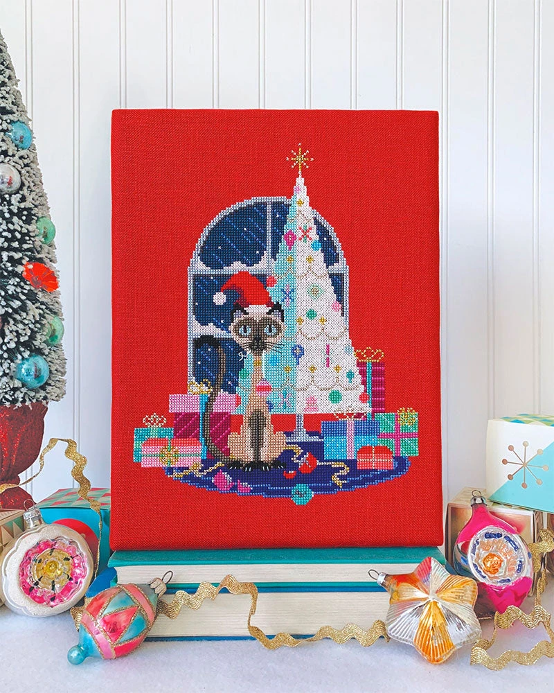 Christmas Cat Cross Stitch Pattern 4 Christmas Cat Cross Stitch Pattern - Image 2