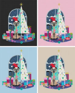 Christmas Cat Cross Stitch Pattern 11 Christmas Cat Cross Stitch Pattern -Olympus Handmade Store satsuma street modern cross stitch pattern christmas cat 05