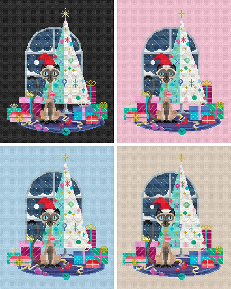 Christmas Cat Cross Stitch Pattern 7 Christmas Cat Cross Stitch Pattern - Image 5