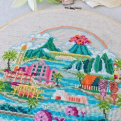 Pretty Little Hawaii Cross Stitch Pattern -Olympus Handmade Store satsuma street pretty little hawaii cross stitch 02