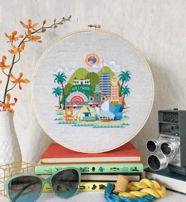 Pretty Little Los Angeles Cross Stitch Pattern 4 Pretty Little Los Angeles Cross Stitch Pattern - Image 2